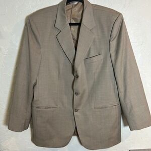 Versace Mens Tan Two Button‎ Suit Blazer Jacket Formal Business Casual